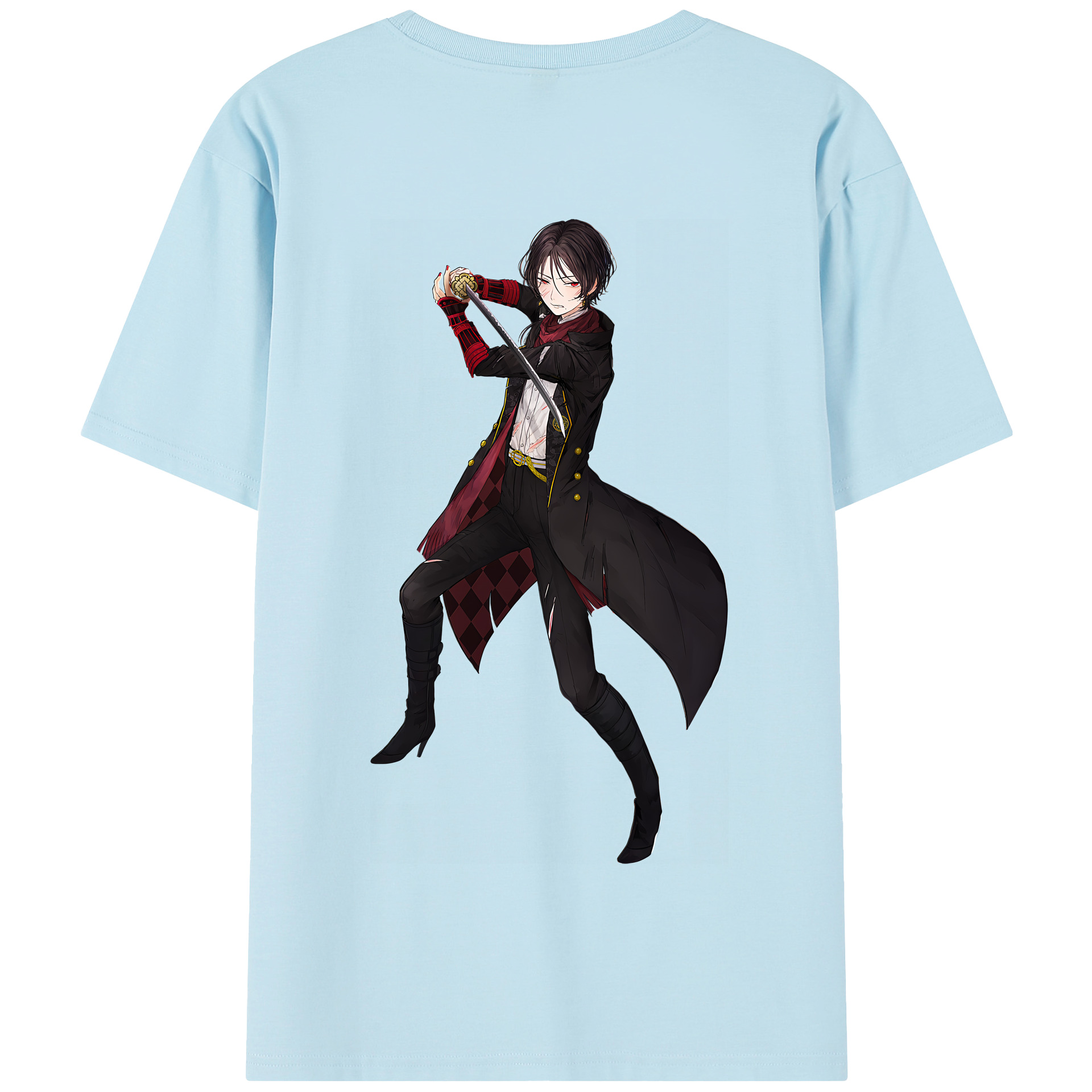 （画像用） 刀剣乱舞 Touken Ranbu 綿100％半袖Tシャツ（背面プリント）